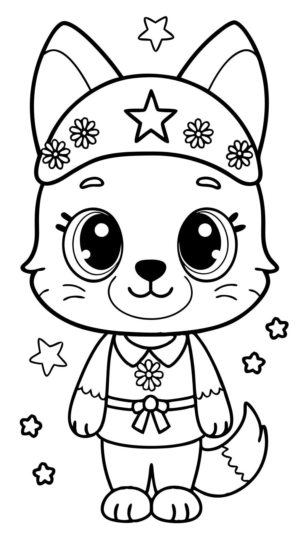 páginas para colorear de animales chibi